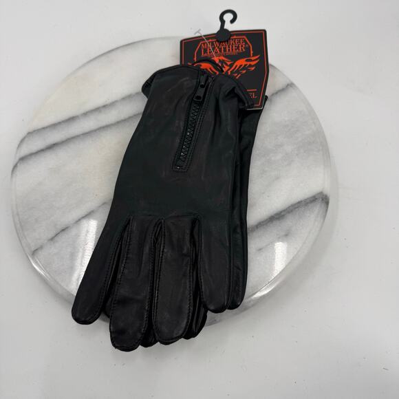 NWT Milwaukee Leather SH226D Men's Black Unlined Leather Gloves - Picture 2 of 7